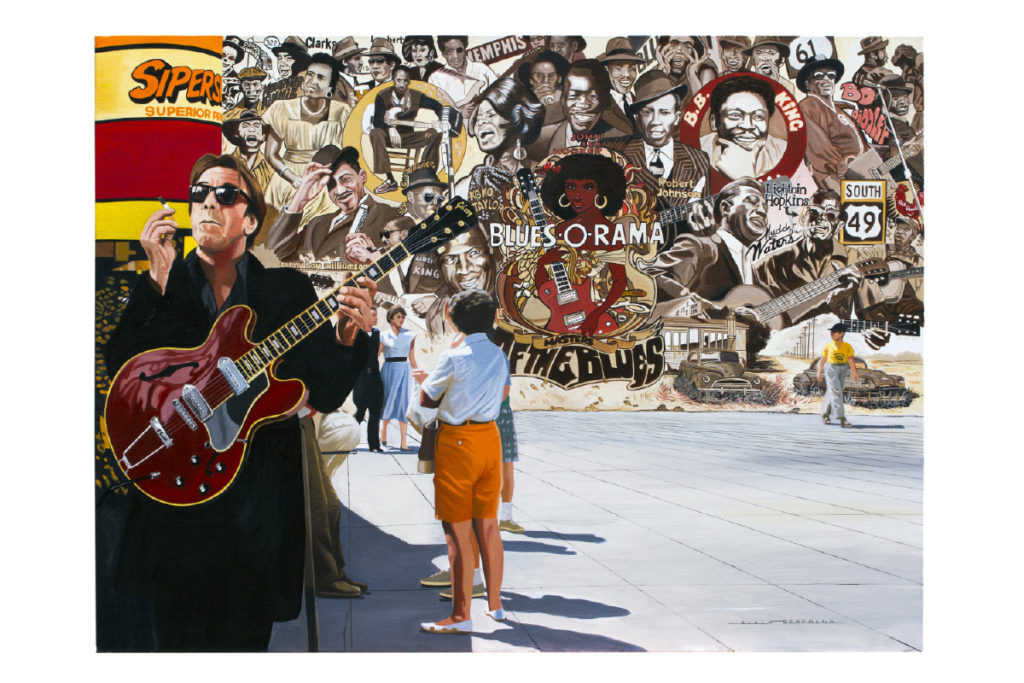 Alain Bertrand, peintre hyperréaliste et Rock N' Roll.