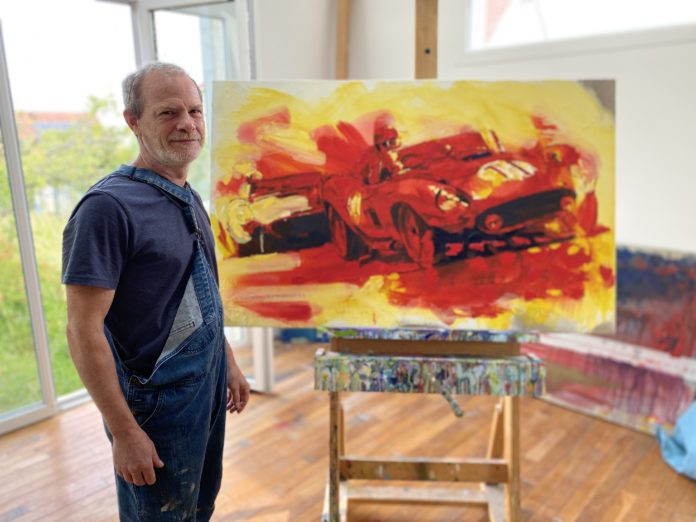 Art : Yahn Janou, peintre de l'automobile et du Mans