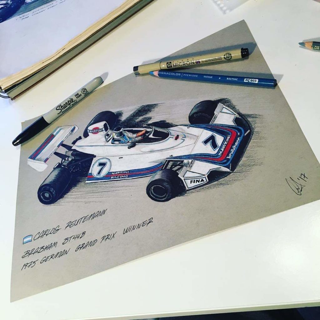 Art : la Formule 1, robes et silhouettes