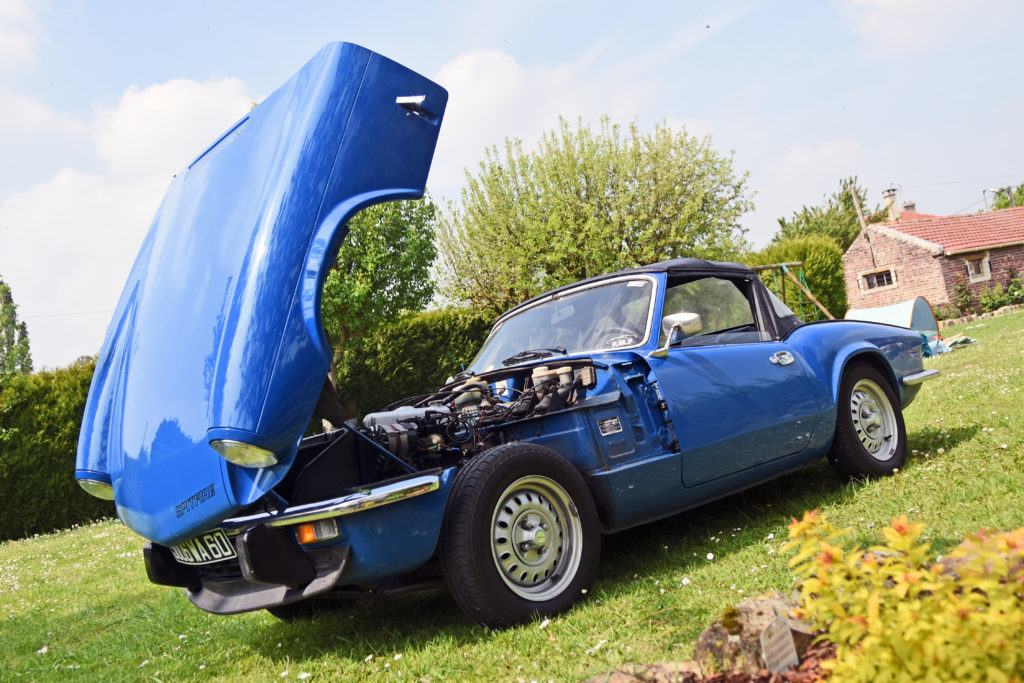 Portrait : Michaël et sa Triumph Spitfire