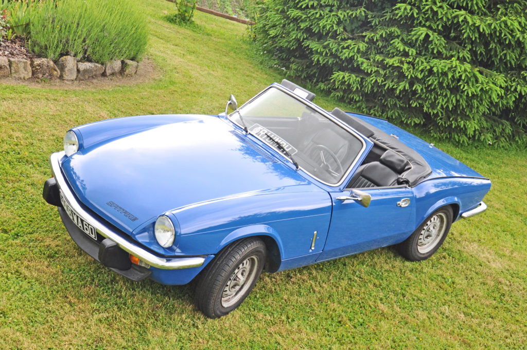 Portrait : Michaël et sa Triumph Spitfire