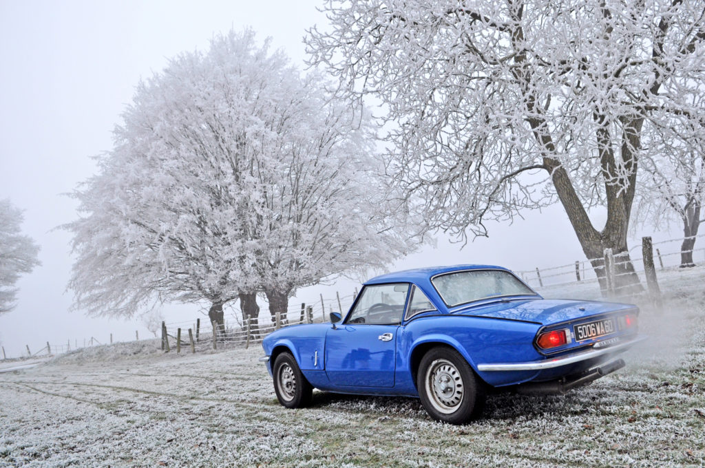 Portrait : Michaël et sa Triumph Spitfire