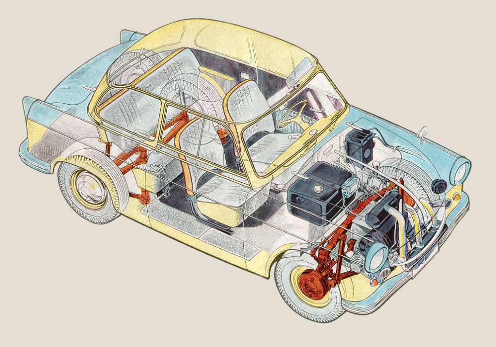 TRABANT P50, P60 et 601 - Icône de l'automobile de l'Est.