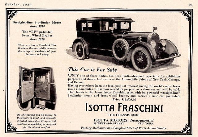 ISOTTA-FRASCHINI TIPO 8 - La Rolls-Royce italienne.