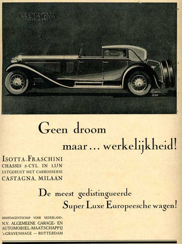 ISOTTA-FRASCHINI TIPO 8 - La Rolls-Royce italienne.