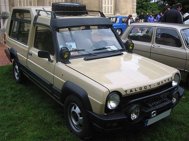 MATRA RANCHO - Faux tout-terrain mais vrai véhicule de loisirs.