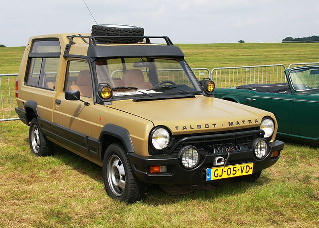 MATRA RANCHO - Faux tout-terrain mais vrai véhicule de loisirs.