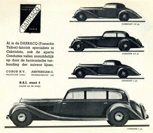 DARRACQ - Pionnier et étoile filante de l'automobile française.